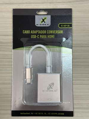 Cabo Adaptador Tipo C x HDMI XC-ADP-08 X-Cell