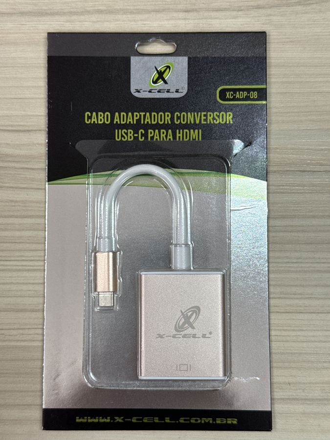 Cabo Adaptador Tipo C x HDMI XC-ADP-08 X-Cell