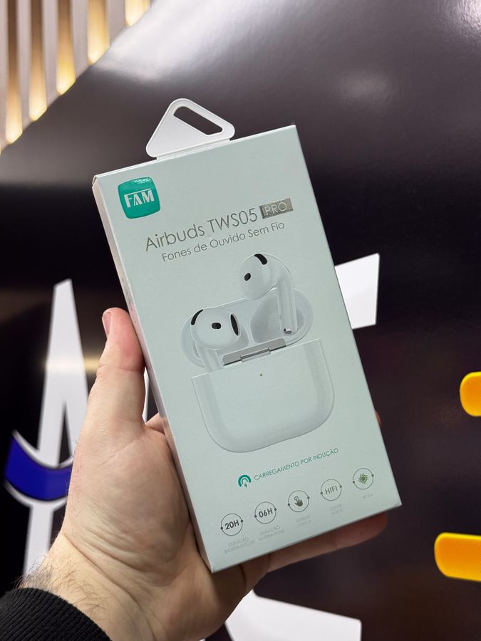 FONE DE OUVIDO BLUETOOTH TWS05 PRO INDUCAO FAM