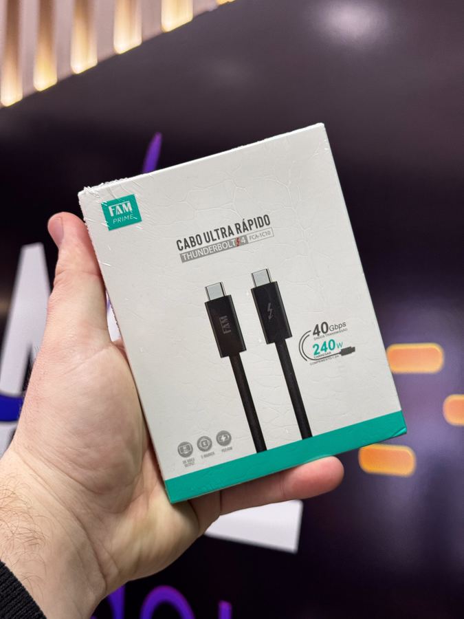 CABO TIPO C / TIPO C 1,2M FCA-1C10 THUNDERBOLT FAM