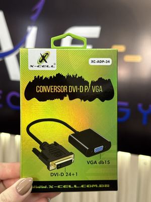 Cabo Conversor DVI x VGA XC-ADP-34 X-Cell