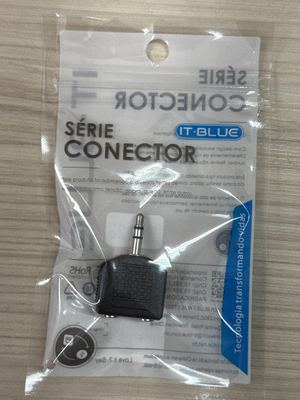 Adaptador de Audio P2 Macho x 2 P2 Femea