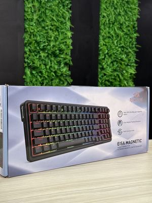 TECLADO MAGNETICO GAMER REDRAGON EISA 1800 COMPACT RGB SWITCH ULTRAMAG LINEAR ABNT2 PRETO K686RGBM