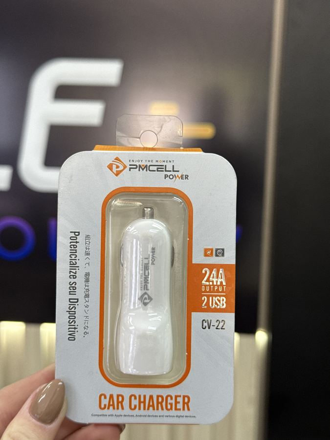 CARREGADOR VEICULAR PM CELL CV 22