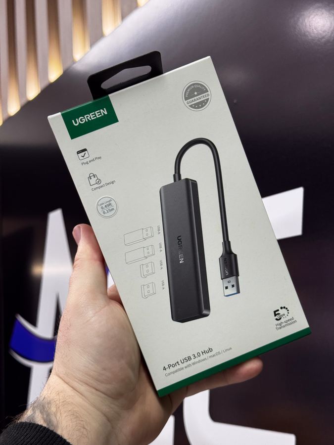 HUB UGREEN USB-C 3.0/4*USB-A 3.0 CM219