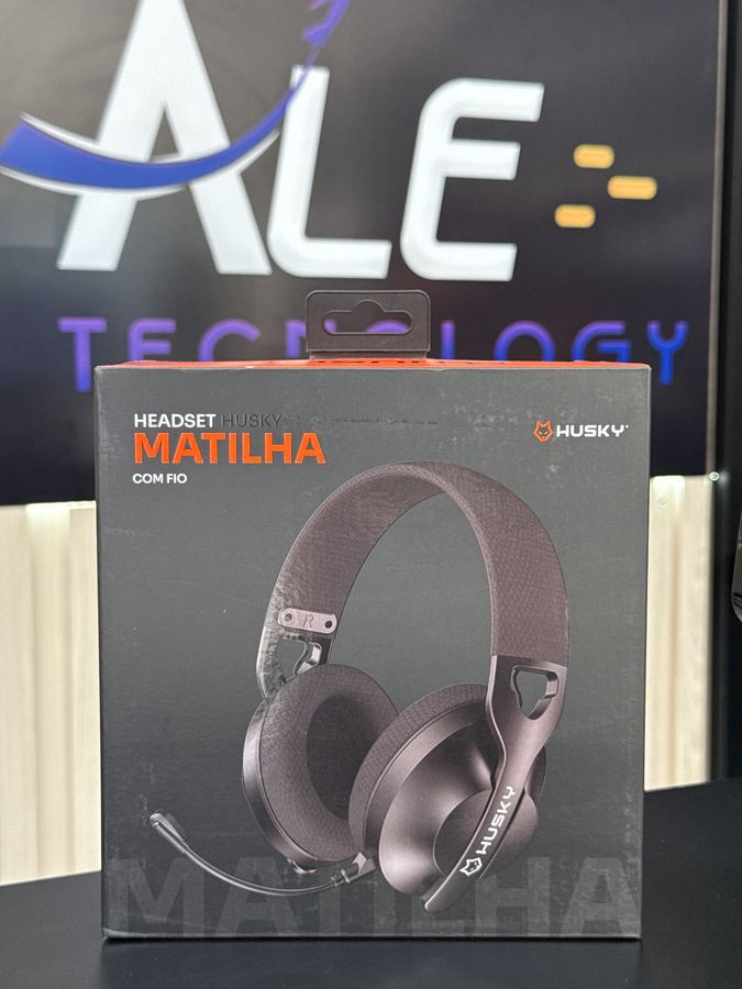 HEADSET GAMER HUSKY MATILHA P3 35MM DRIVER 40MM MICROFONE OMNIDIRECIONAL CABO 2M165G PRETO HHG100PT