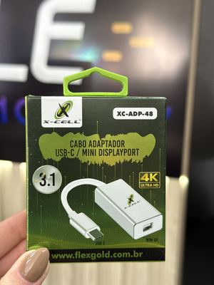 Cabo Adaptador Tipo C x Mini Displayport 4K XC-ADP-48 X-Cell
