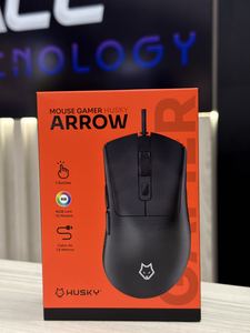 MOUSE GAMER HUSKY ARROW RGB 16000 DPI 7 BOTOES PRETO HMS300PT