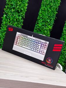 TECLADO OPTICO GAMER REDRAGON MAGICWAND PRO RGB RGB SWITCH VERMELHO ABNT2 12 TECLAS MULTIMIDIA BRANCO K587WRGB