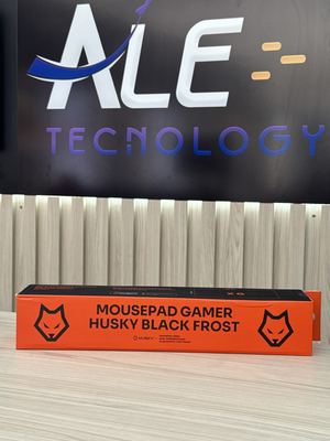 MOUSEPAD GAMER HUSKY BLACK FROST SPEED EXTRA GRANDE 900X400MM PRETO HMSP002