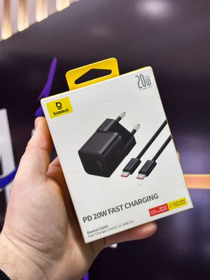 Kit Carregador Turbo GaN 20W USB-C p/ USB-C Fast Charger Mini - Baseus