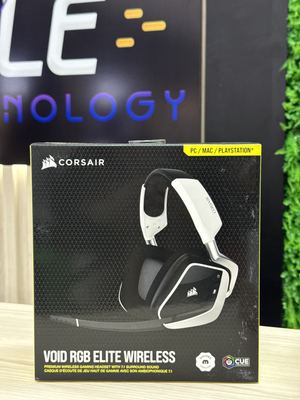 HEADSET GAMER CORSAIR VOID ELITE WIRELESS RGB 71 SURROUND DRIVERS 50MM BRANCO CA9011202NA