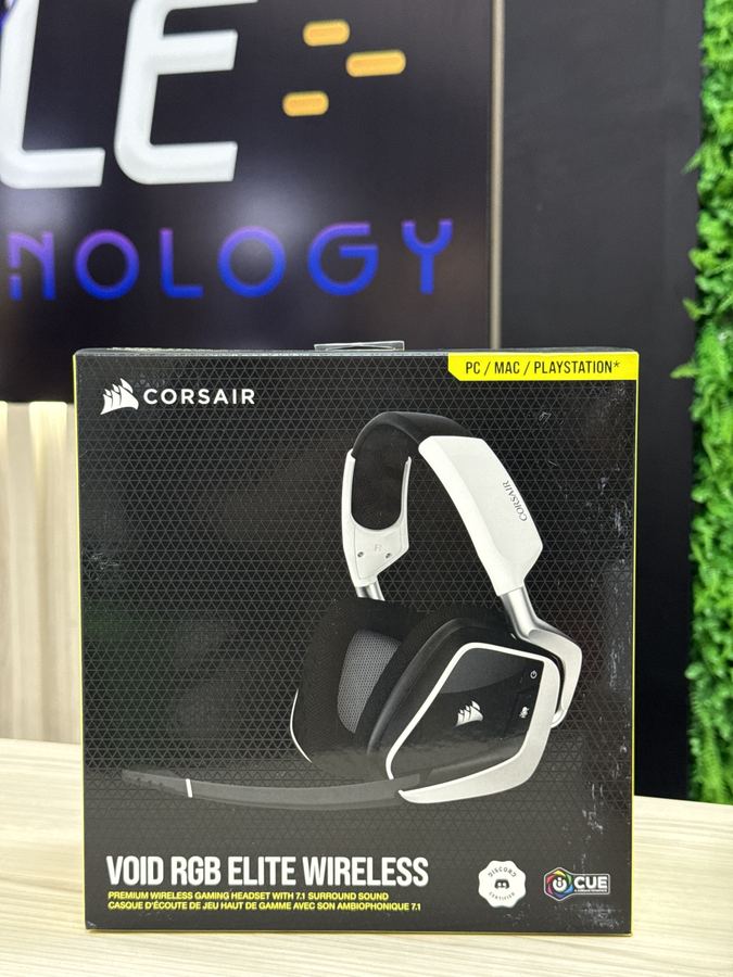 HEADSET GAMER CORSAIR VOID ELITE WIRELESS RGB 71 SURROUND DRIVERS 50MM BRANCO CA9011202NA