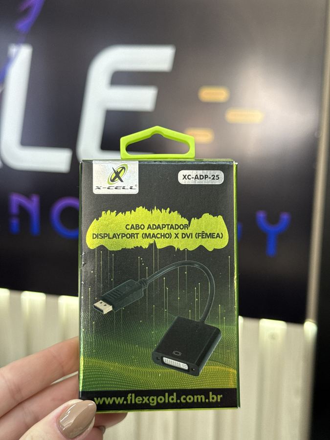 Cabo Adaptador Displayport x DVI (24+5) XC-ADP-25 X-Cell