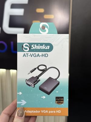 Cabo Adaptador HDMI Femea x VGA + Cabo P2
