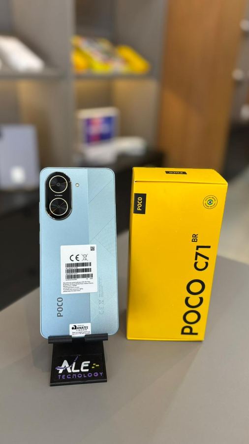 SMARTPHONE XIAOMI POCO C71 BR 4 4GB RAM VIRTUAL   128GB, AZUL (CX416AZU)