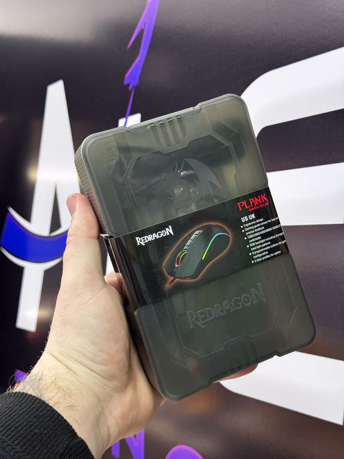 MOUSE REDRAGON PLANK RGB PRETO