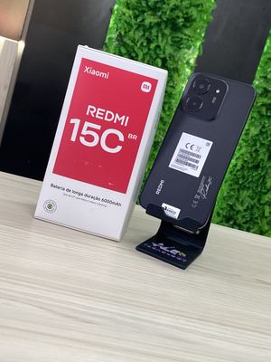 SMARTPHONE XIAOMI REDMI 15C 4G BR 4+4GB RAM VIRTUAL + 256GB, PRETO (CX423PRE)