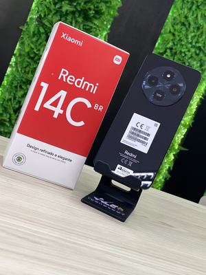 SMARTPHONE XIAOMI REDMI 14C BR 4+4GB RAM VIRTUAL + 256GB, PRETO (CX401PRE)