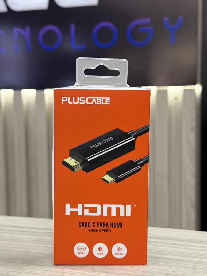 Cabo Adaptador Tipo C x HDMI 2m HDMIC20 Plus Cable