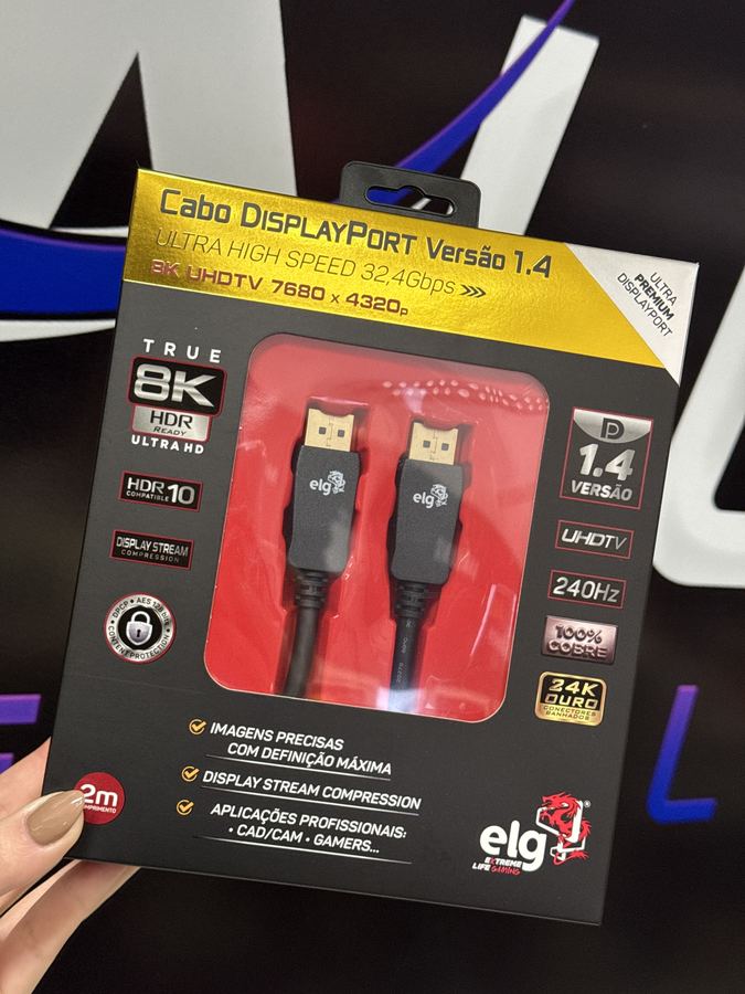 DP1420 - CABO DISPLAYPORT 2M 8