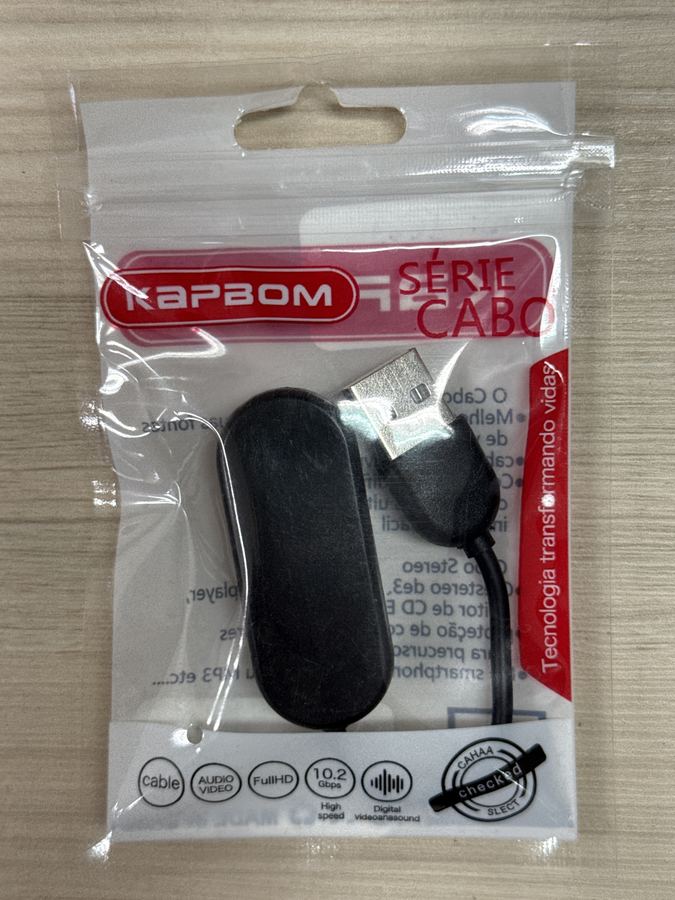 Cabo de Carregamento MiBand 4 - Kapbom - KAP-M40