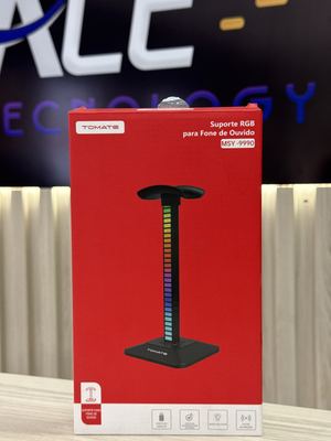 Suporte p/ Fone de Ouvido com RGB - Tomate - MSY-9990
