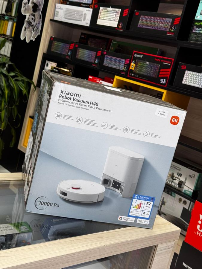 ROBO ASPIRADOR DE PO INTELIGENTE XIAOMI H40 COM BASE DE AUTOLIMPEZA 220V, BRANCO (XM879BRA)
